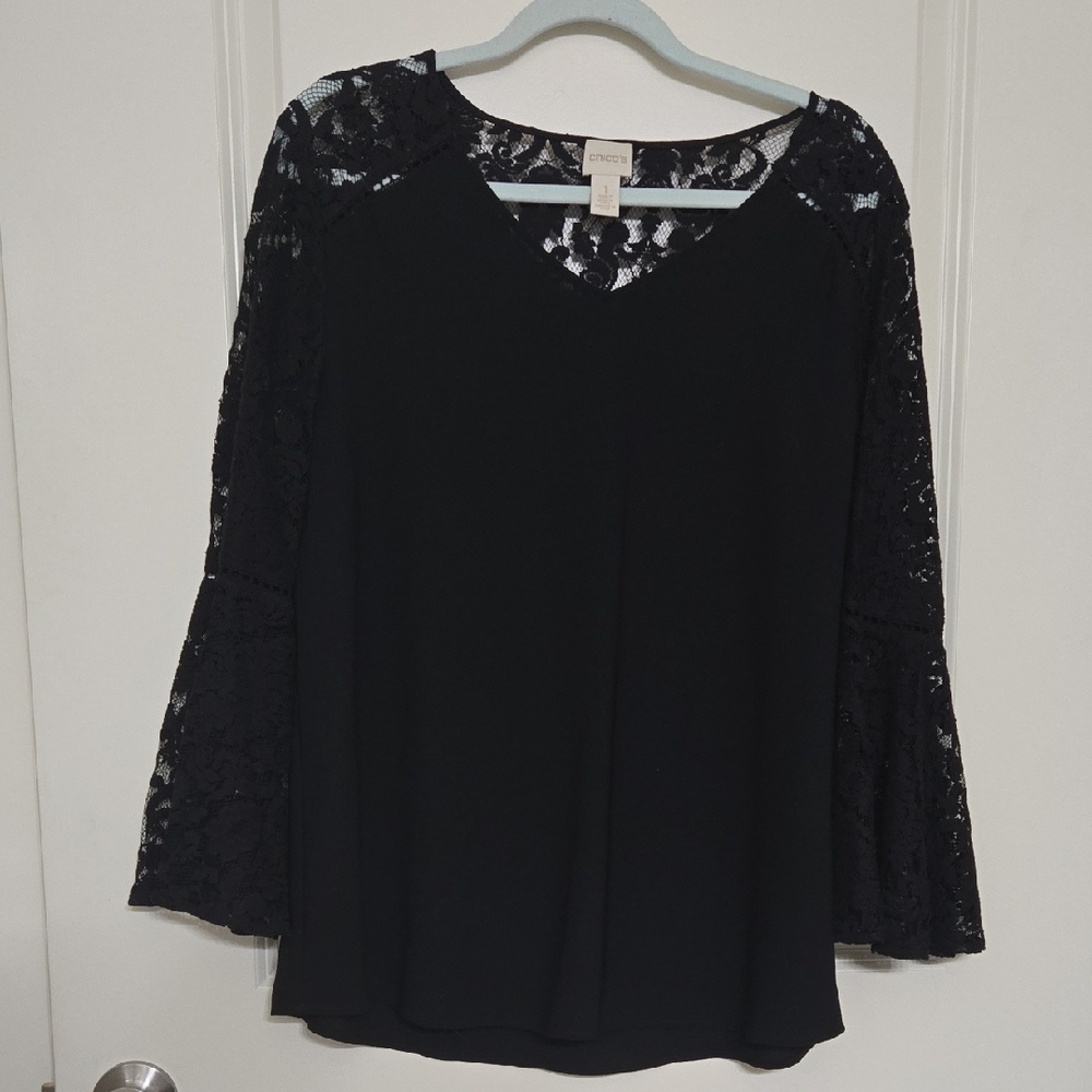 Chico's  Black Lace Blouse